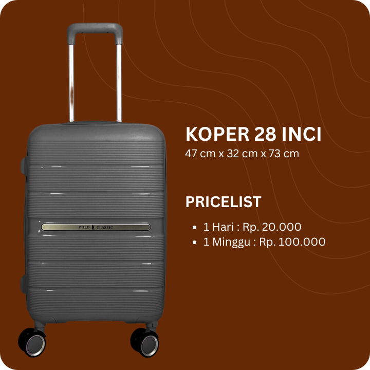 Sewa Koper 28 Inci Tangerang 