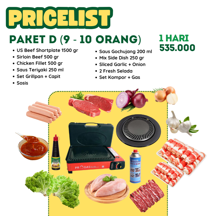 Paket BBQ Grill D