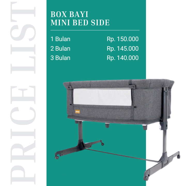 Harga Sewa Box Bayi Mini Bed Side di Malang dan Batu