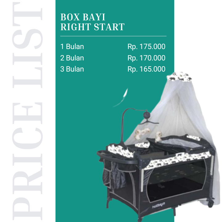 Harga Sewa Box Bayi Right Start di Malang dan Batu