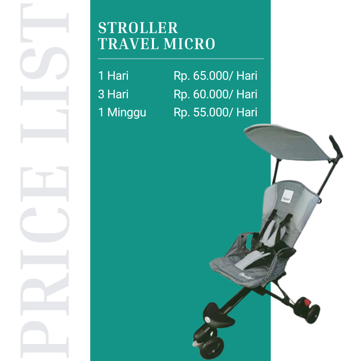 Harga Sewa Stroller Travel Micro di Kidipedi Malang dan Batu