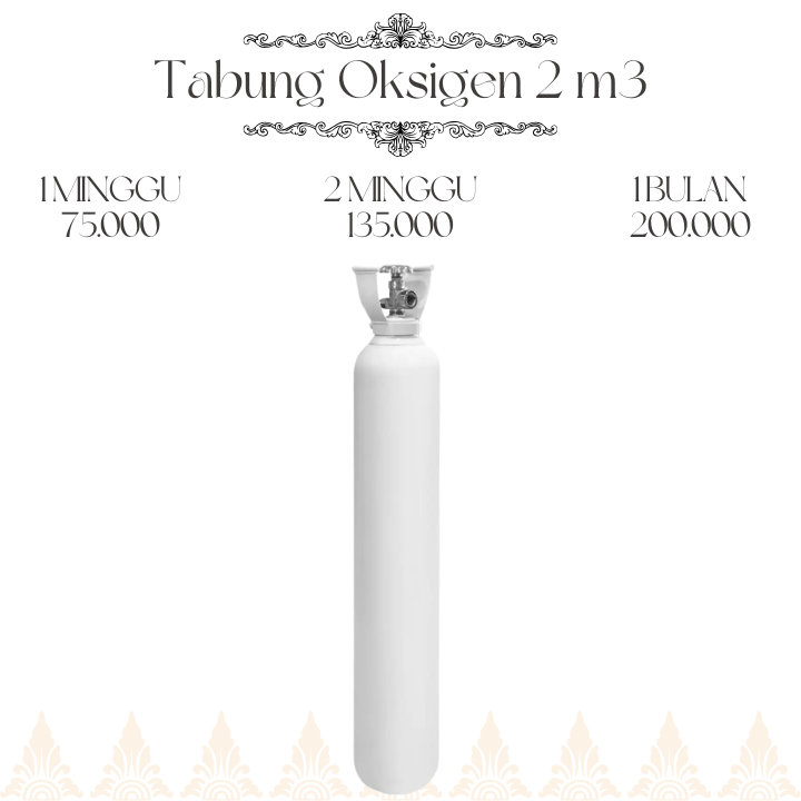 Harga Sewa Tabung Oksigen di Mahanta 1