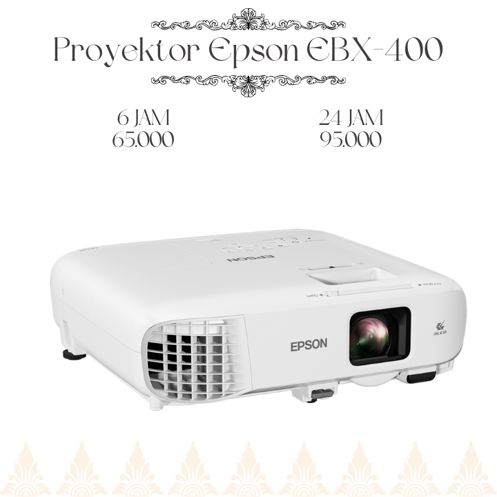 Harga Sewa Proyektor Epson EBX-400 di Mahanta