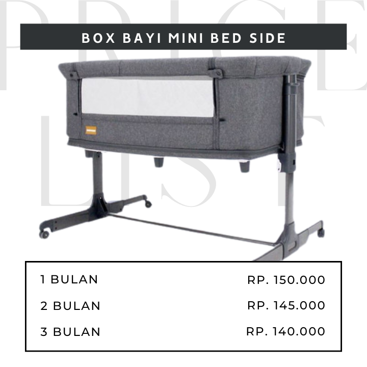 Harga Sewa Box Bayi Mini Bed Side di Mavira