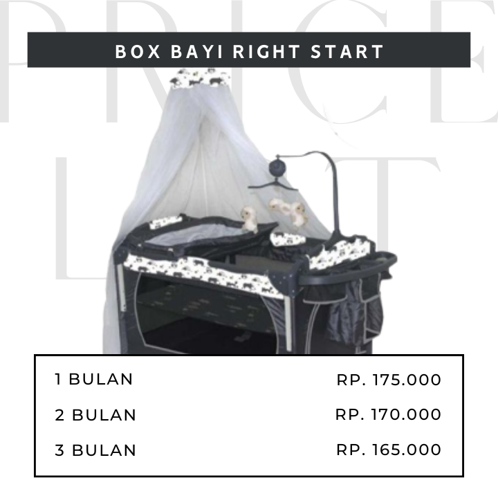 Harga Sewa Box Bayi Right Start di Mavira