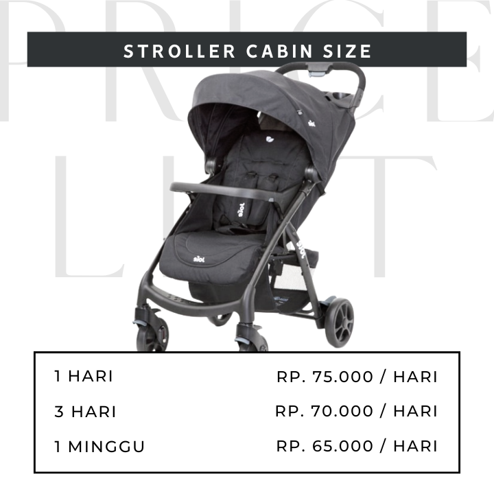 Harga Sewa Stroller Cabin Size di Mavira