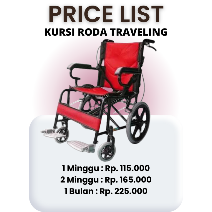 Harga Sewa Kursi Roda Traveling di Bandung