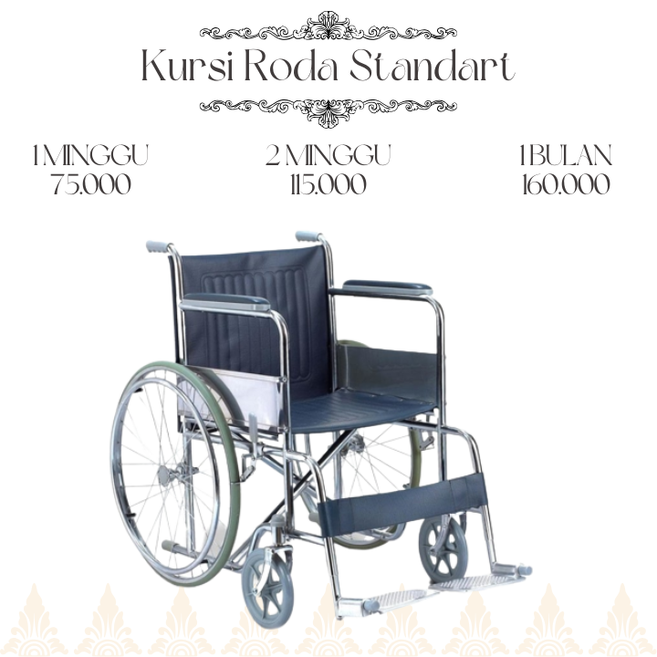 Harga Sewa Kursi Roda Standart Bali