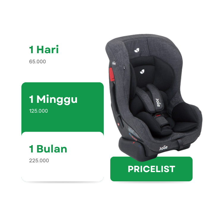Sewa Carseat Standart di Bandung