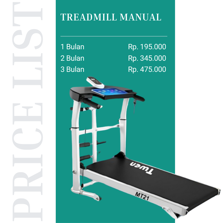 Harga Sewa Treadmill Manual di Sadewa
